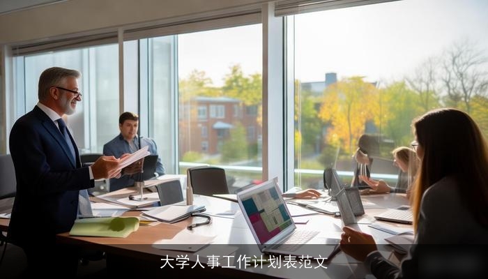 大学人事工作计划表范文