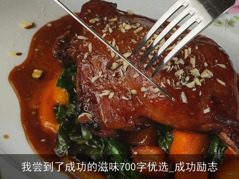 我尝到了成功的滋味700字优选_成功励志