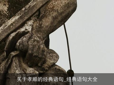 关于孝顺的经典语句_经典语句大全