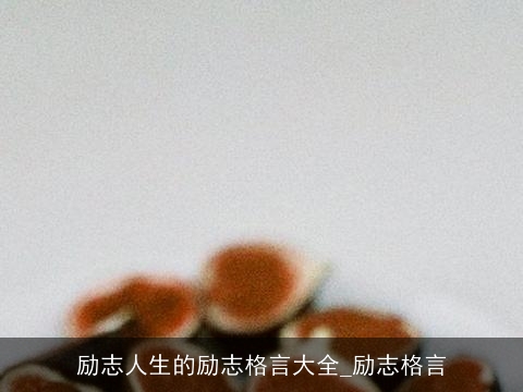 励志人生的励志格言大全_励志格言