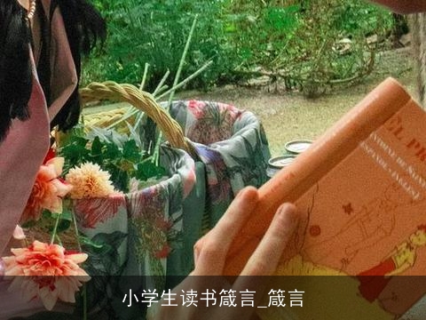 小学生读书箴言_箴言