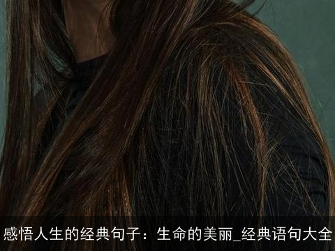 感悟人生的经典句子：生命的美丽_经典语句大全