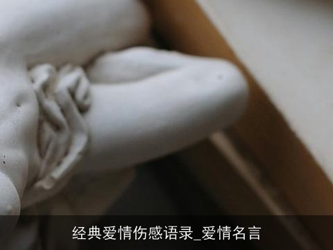 经典爱情伤感语录_爱情名言